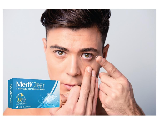 Kính Áp Tròng Australia Cận Thị Không Màu Mediclear 3 tháng
