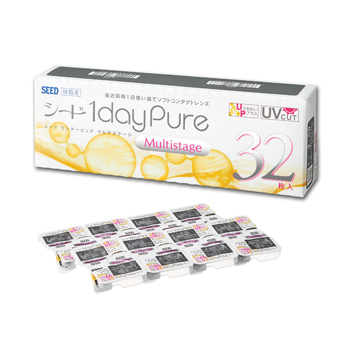 SEED 1dayPure Multistage - Kính áp tròng đa tiêu cự ( 32 miếng/hộp)